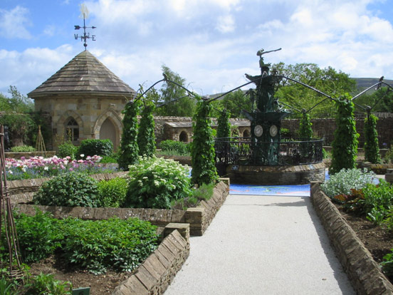 Froggy Fountain in The Herb Garden