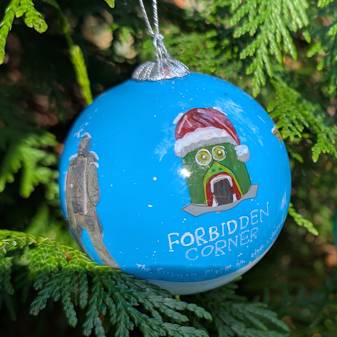 Hand-painted Christmas Baubles - Forbidden Corner - Image 2